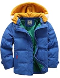 Valentina Kids Winter Latest Thicken Hooded Jacket Warm Quilted Coat Casual Outdoor Cool Cute for Boys Girls Autumn Spring Blue
