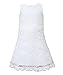 Funtrees Little Miss Lace Overlay A-Line Sleeveless Dress Size 8-9 White