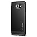 Spigen Rugged Armor Galaxy A7 Case with Resilient Shock Absorption and Carbon Fiber Design for Galaxy A7 - Black
