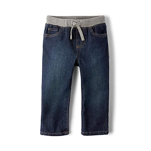 The Children's Place Baby Boys' Pull on Straight Jeans
