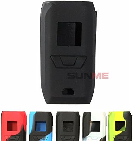 SUNME Protective Silicone Cases Sleeves for Vaporesso Revenger 220W Mod Kit Skin Wrap (Black)