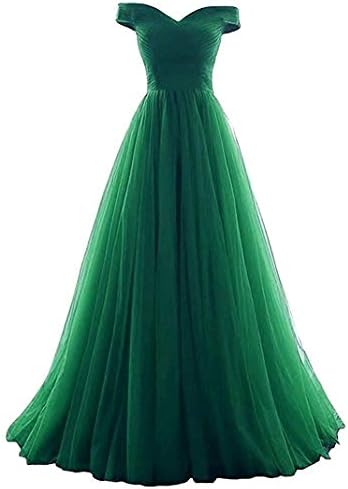 Women's A-line Tulle Prom Formal Evening Homecoming Dress Ball Gown