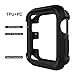 Compatible with Watch Case 42mm, Shock Proof Bumper Cover Scratch Resistant Protective Rugged Case Replacement for Series 3/2/1 42mm, Nike+, Black