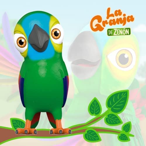 TOYMAKER La Granja De Zenon Musical Lorito Pepe Farm Parrot Toy  Interactive Educations Vinyl Farm Animal F - Main Image
