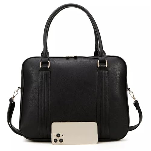 Bolsa Feminina Pasta Executiva para Notebook até 15.6” Reforçada Couro Ecológico para Trabalho, Reuniões e Dia a Dia