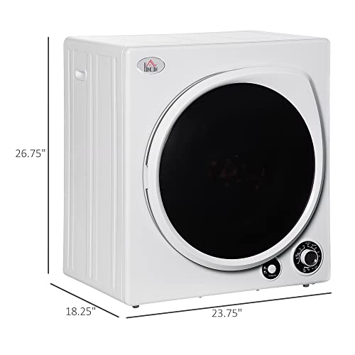 Automatic Dryer Machine, 1350W 3.22 Cu. Ft. Portable Clothes