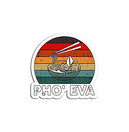 Vietnamese Pho Funny for Men Women Retro Noodles Food - Sticker Graphic - Auto, Wall, Laptop, Cell, Truck Sticker for Windows, Cars, Trucks at Amazon