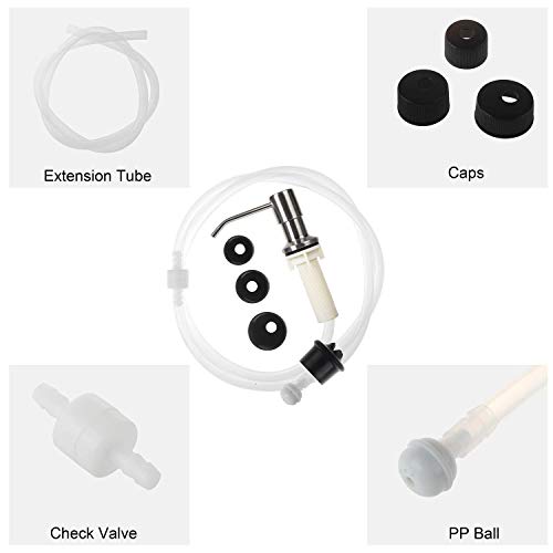 Sink Soap Dispenser Extension Tube Kit 47" Come with Dispenser Pump,No