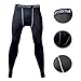 Xtextile Sports Compression Running Leggings Gym Exercise Elastic Tight Pants Leggings for Men Male (L)