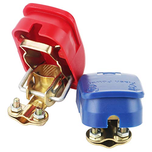 GTIWUNG 2Pcs Battery Quick Release Connectors and Disconnect Terminals Clamps for Boat/Truck/Car/Van