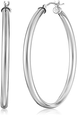 Sterling Silver Round Snuggable Huggie Hoop Earrings
