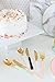 Sugar & Cloth Peach and Gold Plastic Disposable Flatware Set, 36-Piece, Service for 12