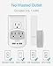 TESSAN Double Power Outlet Expander with Dual USB Wall Charger and Night Light Adapter for Travel, Cruise Essentials, Mini Phone Charger with Multiple Outlet Splitter