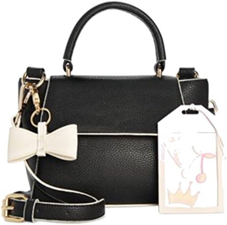 In Awe of You by Awesomeness TV Bow Crossbody Bag with Sticker (Black)
