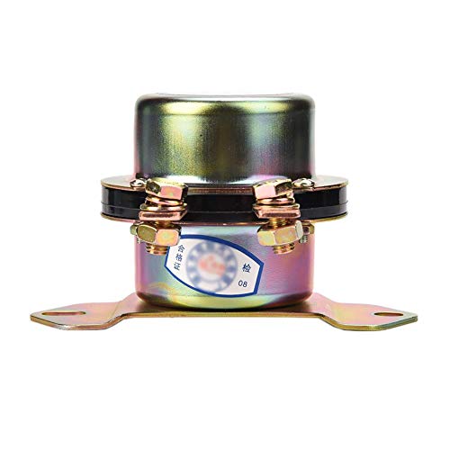 Ejoyous 24V Car Auto Vehicle MotorBoat Battery Electromagnetic Disconnect Switch, DC 24V Electromechanical Solenoid Power Switch + One Button Dash Control Master Kill System Turn on/off