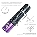 LIGHTFE Black Light UV301-395nm UV Light AA batery Blacklight uv Torch for UV Glue Curing, Rock and Mineral Identification, Fluorescent Agents, Pet Urine, Stain Detection, AC Leakage Detection.