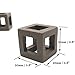 XMHF Ceramic Aquarium Small Fish Shrimp Crayfish Breeding Cube Block Shelter 5 Pcs