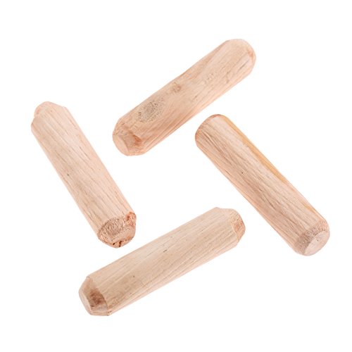 50pcs Woodworking Hardwood Round Dowel Pins Wooden Craft Rods Furniture Fitting Tools 10x40mm(DxL)/0.39"x1.57"