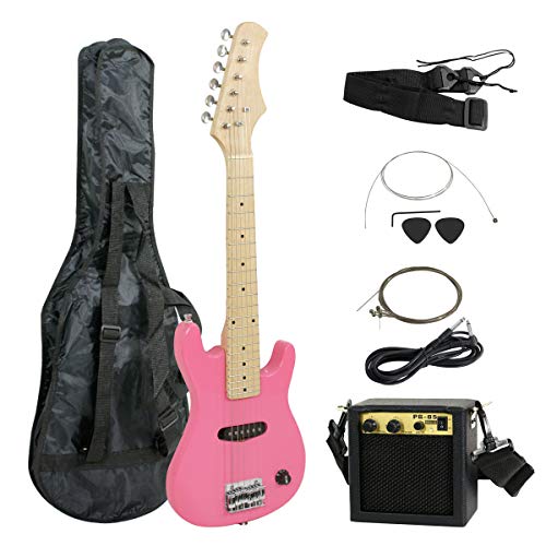 Buy Smartxchoices 30" Kids Girls Pink Beginner Electric Guitar with 5W