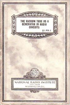 The Vacuum Tube As A Generator In Radio Circuits 21 Fr 1 Editors