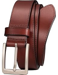 WOLFANT Men's 35mm Dress Casual Belt,100% Italian