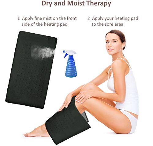 image for XL Heating Pad - Electric Heating Pad for Moist and Dry Heat Therapy -