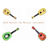 Kids Ukulele Toy, Smilvy Fruit Shaped Ukulele Guitar Educational Musical Instrument for Beginners 3,4,5,6,7,8 Years Old-34.5X14cm (07 Kiwifruit)