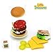 Little Treasures Cheese Burger Game with 17 Stacking Hamberger Pieces for 2-4 Players for Ages 3 and Up