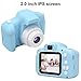 WUBUMIM Kids Digital Video Camera for Boys Age 3-8 , Mini Rechargeable Children Camera Shockproof 8MP HD Toddler Cameras Child Camcorder (16GB Memory Card Included) Blue
