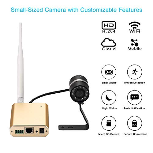 PHYLINK 1080P Home Security Camera System Wireless Outdoor, Wifi Spy Camera Wireless Hidden,Pinhole Mini Tiny Covert Nanny Cam, PLC-133PW