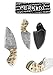 Perkin Knives Handmade Damascus Steel Hunting Knife - Beautiful Neck Knife
