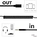 UNOOE Spring Aux Cord Cable for Car for iPhone 8 iPhone 7 Lightning to 3.5mm Headphone Jack Coiled Audio Cable Adapter iPhone 8 Plus/ X /7/7 Plus/6/6S/6 Plus,iPod,Home Stereo,Hi-Fi,Headphones,Speaker