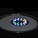 NICREW Multi-Colored Aquarium LED Bubbler Stone Disk, Fish Tank Bubbler with Auto Color Changing LEDs