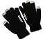 Sunveza Black Texting Gloves Touch Screen Touchscreen - Unisex, One Size Fits Most