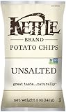 Kettle Brand Potato Chips, Unsalted, 5-Ounce Bags (Pack of 15)