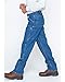 Carhartt Men's Logger Washed Denim Dungaree Pant, Darkstone, 33W x 32L