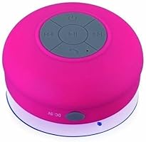 MINI BOCINA SHOWER, Bluetooth, Contra Agua, Recargable, Rosa