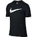 NIKE Men's Dry Swoosh Heather Tee, Black, XXX-Large