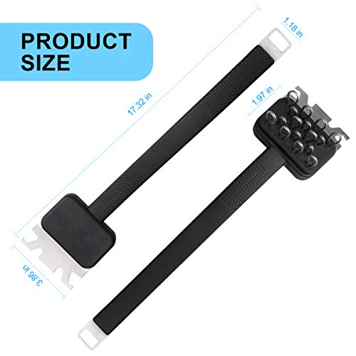 Grill BBQ Cleaning Brush with Scraper.Only 16 pieces of wire-steel Bristle Free&Brushless.No rub off. Strong cleanliness 100% rust-proof stainless steel antislip Long Handle Nylon durable with beer bo - Thumbnail 3