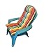RSH Decor: Tufted Adirondack Chair Cushion | 42.5” x 21” | All-Weather Spun Fabric | Water and Fade-Resistant | Outdoor Cushion for Patio Furniture | Bright Colorful Stripe