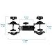 Mekingstudio Heavy Duty Metal Clamp Holder Double U Clip Dual C Clamp Type Bracket Mount for Photo Studio Light Stand, Photography Reflector, Photo Boom Stand, Background Support, Cross Bars and More