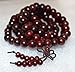 Rosewood mala beads necklace 10 mm 108+1 buddhist prayer beads japa mala Red sandalwood mala beads - Energized for chanting mantra Chakra mala w/Rosary pouch - US Seller