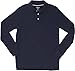 French Toast School Uniform Boys Long Sleeve Pique Polo Shirt, Navy, X-Large (14/16)