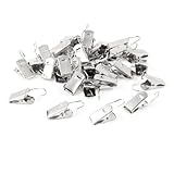 Metal Window Drapes Curtain Clips 30 Pieces Silver Tone