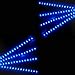 ESUPPORT Blue 12v 15 Led 30cm Car Flexible Waterproof Underbody Light Strip Decoration Pack of 8