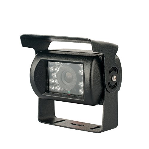 SunroadTek CCD 18 LED Night Vision Backup Rear view Parking Kit Camera for Car Bus Truck RV Waterproof IR Reversing Camera