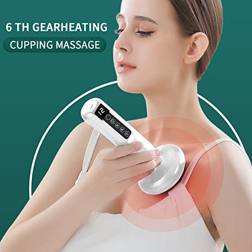 Cupping Set Gua Sha Massage 3 in 1 One Button Pressure Relief Heating