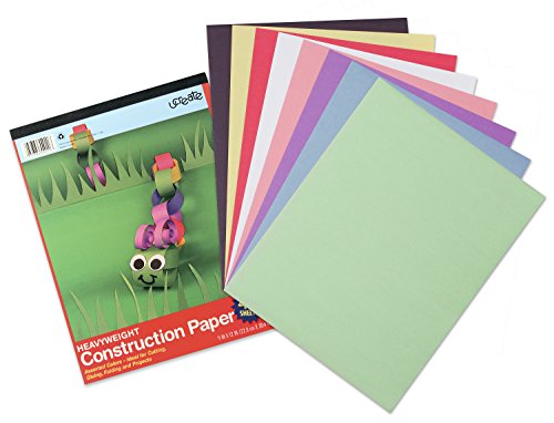 Carolina Pad U:Create Heavy Duty Construction Paper Tablet, 12 x 18-Inches, Assorted Colors, 32 sheets (7618)