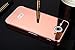 LG Optimus G Pro Case,DAMONDY Luxury Metal Air Aluminum Bumper Detachable + Mirror Hard Back Case 2 in 1 cover Ultra-Thin Frame Case For LG Optimus G Pro F240 E980 E985(Mirror_Rose)