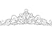 Wire Scroll Bridal Princess Crystal Wedding Tiara - Silver Plated T252